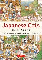 Book Cover for Japanese Cats - 12 Blank Note Cards by Setsu Broderick