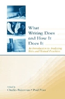 Book Cover for What Writing Does and How It Does It by Charles Bazerman