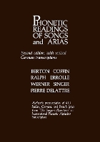 Book Cover for Phonetic Readings of Songs and Arias by Berton Coffin