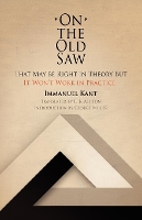 Book Cover for On the Old Saw by Immanuel Kant, George Miller