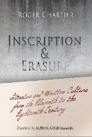 Book Cover for Inscription and Erasure by Roger Chartier