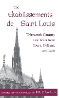 Book Cover for The Etablissements de Saint Louis by F. R. P. Akehurst