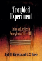 Book Cover for Troubled Experiment by Jack D. Marietta, G. S. Rowe