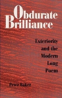Book Cover for Obdurate Brilliance by Peter Baker