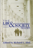 Book Cover for The Law and Society Reader by Richard L. Abel