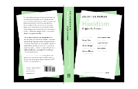 Book Cover for Essential Papers on Hasidism by Gershon David Hundert