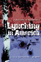 Book Cover for Lynching in America by Christopher Waldrep