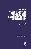 Book Cover for Greek Literature in the Archaic Period: The Emergence of Authorship by Gregory Nagy