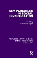 Book Cover for Key Variables in Social Investigation by Robert Burgess