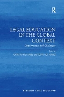 Book Cover for Legal Education in the Global Context by Christopher Gane