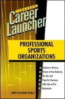 Book Cover for PROFESSIONAL SPORTS ORGANIZATIONS by Ferguson Publishing