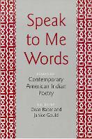 Book Cover for Speak to Me Words by Dean Rader