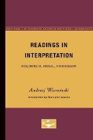 Book Cover for Readings in Interpretation by Andrzej Warminski, Rodolphe Gasche