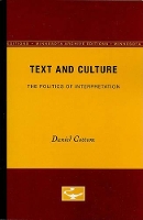 Book Cover for Text and Culture by Daniel Cottom