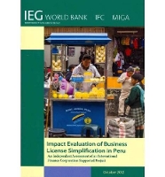 Book Cover for Impact Evaluation of Business License Simplification in Peru by World Bank