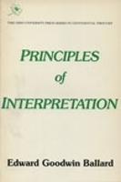 Book Cover for Principles of Interpretation by Edward Goodwin Ballard