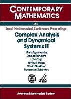 Book Cover for Complex Analysis and Dynamical Systems III by Mark Agranovsky