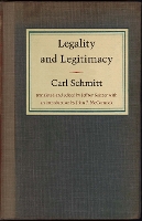 Book Cover for Legality and Legitimacy by Carl Schmitt