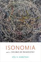 Book Cover for Isonomia and the Origins of Philosophy by Kojin Karatani