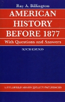 Book Cover for American History before 1877 with Questions and Answers by Ray Allen Billington