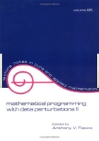 Book Cover for Mathematical Programming with Data Perturbations II, Second Edition by Fiacco