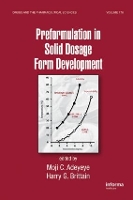 Book Cover for Preformulation in Solid Dosage Form Development by Moji Christianah Duquesne University, Pittsburgh, Pennsylvania, USA Adeyeye