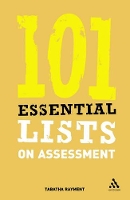 Book Cover for 101 Essential Lists on Assessment by Tabatha Rayment