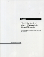 Book Cover for The Public Benefit of Energy Efficiency for Minnesota by Mark Bernstein, etc., et al