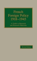 Book Cover for French Foreign Policy, 1918-1945 by Robert Young