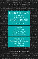 Book Cover for Ukrainian Legal Doctrine Volume 1: Fundamental, Theoretical and Historical Jurisprudence by V. La. Tatsyi