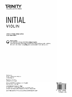 Book Cover for Trinity College London Violin Exam Pieces From 2020: Initial (part only) by Trinity College London