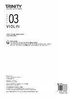 Book Cover for Trinity College London Violin Exam Pieces From 2020: Grade 3 (part only) by Trinity College London