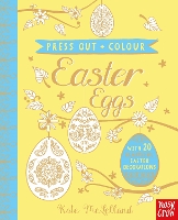 Book Cover for Press Out and Colour: Easter Eggs by Kate McLelland