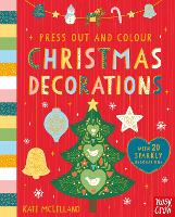 Book Cover for Press Out and Colour: Christmas Decorations by Kate McLelland