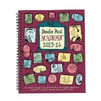 Book Cover for The Dodo Pad Academic 2023-2024 Mid Year Desk Diary, Academic Year, Week to View A mid-year diary-doodle-memo-message-engagement-calendar-organiser-planner book for students, parents, teachers & schol by Lord Dodo