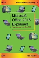 Book Cover for Microsoft Office 2016 Explained by Noel Kantaris