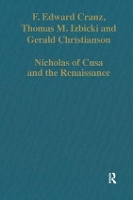 Book Cover for Nicholas of Cusa and the Renaissance by F. Edward Cranz, Thomas M. Izbicki