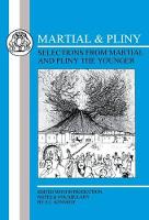 Book Cover for Martial and Pliny: Selections by Martial