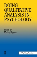 Book Cover for Doing Qualitative Analysis In Psychology by Nicky Hayes