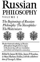 Book Cover for Russian Philosophy V1 by James M. Edie, James P. Scanlan, Mary-Bar Zeldin