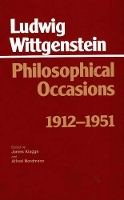 Book Cover for Philosophical Occasions: by Ludwig Wittgenstein