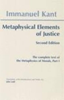 Book Cover for Metaphysical Elements of Justice by Immanuel Kant