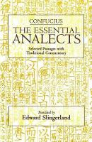 Book Cover for The Essential Analects by Confucius