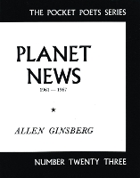 Book Cover for Planet News by Allen Ginsberg