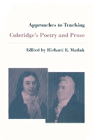 Book Cover for Approaches to Teaching Coleridge's Poetry and Prose by Richard E. Matlak