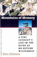 Book Cover for Mountains of Memory by Don Scheese, Wayne Franklin