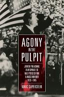 Book Cover for Agony in the Pulpit by Marc Saperstein