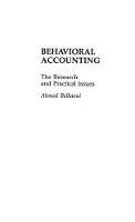 Book Cover for Behavioral Accounting by Ahmed RiahiBelkaoui