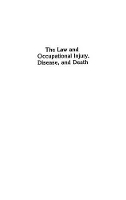 Book Cover for The Law and Occupational Injury, Disease, and Death by Warren Freedman