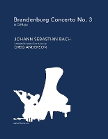 Book Cover for Brandenburg Concerto No. 3 in G major (arranged for piano, four-hands) by Johann Sebastian Bach